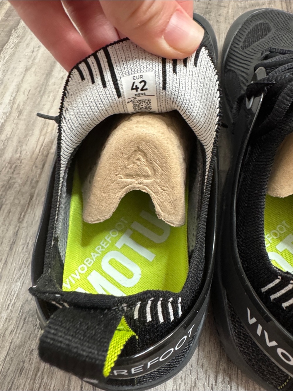 NWOB Vivobarefoot Motus Strength Training Shoes Black Men’s Size 9 - Picture 7 of 8
